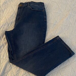 Christopher & Banks Dark Blue Straight Jeans